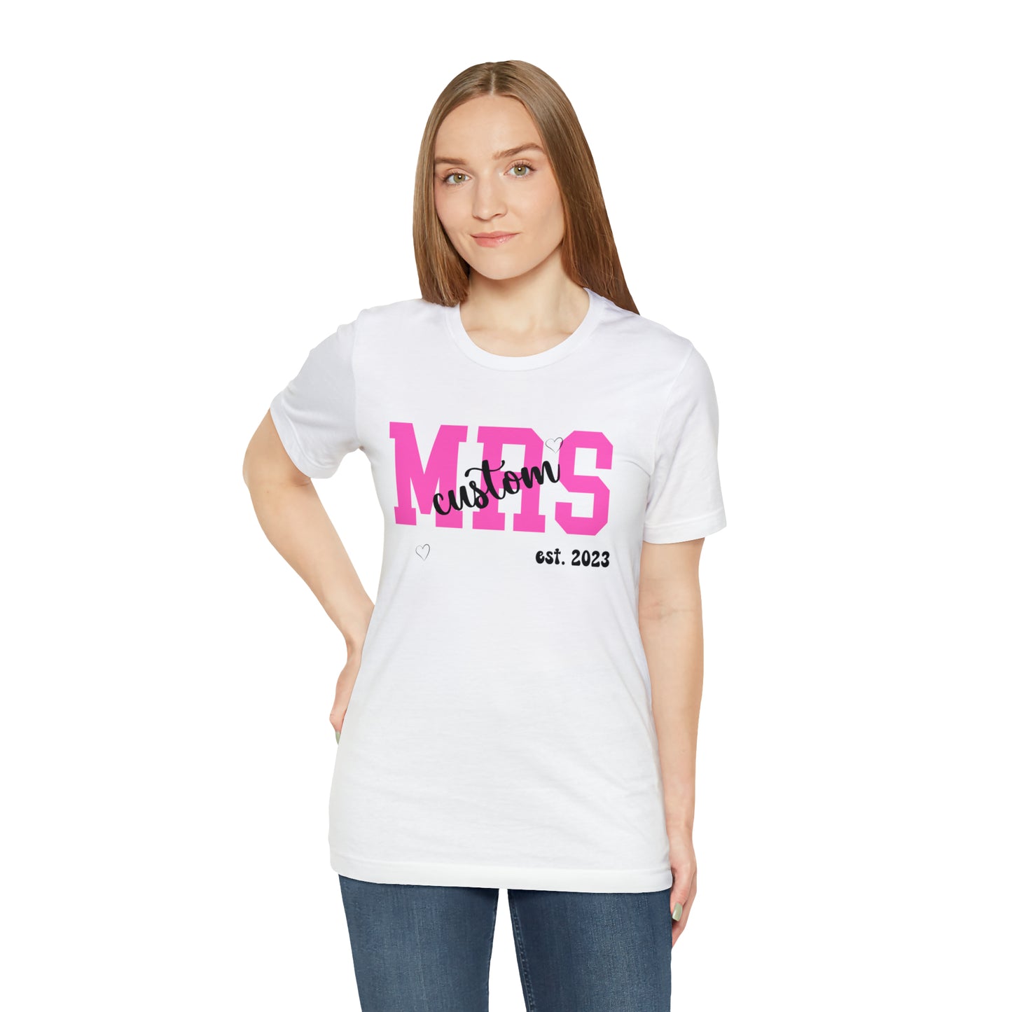 Personalized Future Mrs, Shirt with Customized Last Name for New Bride, Personalized Wedding T-Shirt for Bride, Bachelorette party t-shirt