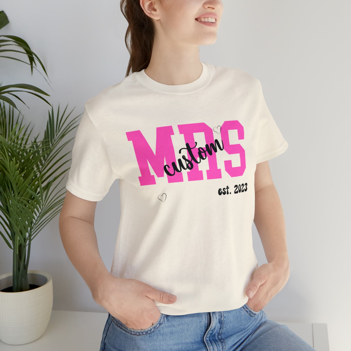 Personalized Future Mrs, Shirt with Customized Last Name for New Bride, Personalized Wedding T-Shirt for Bride, Bachelorette party t-shirt