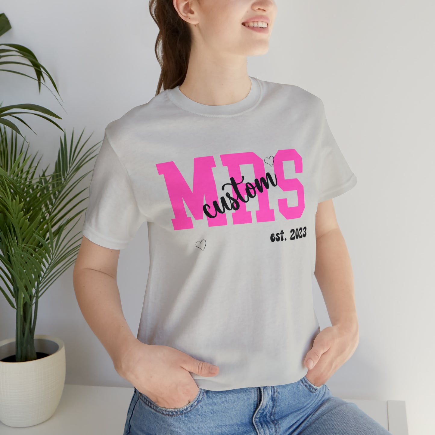 Personalized Future Mrs, Shirt with Customized Last Name for New Bride, Personalized Wedding T-Shirt for Bride, Bachelorette party t-shirt