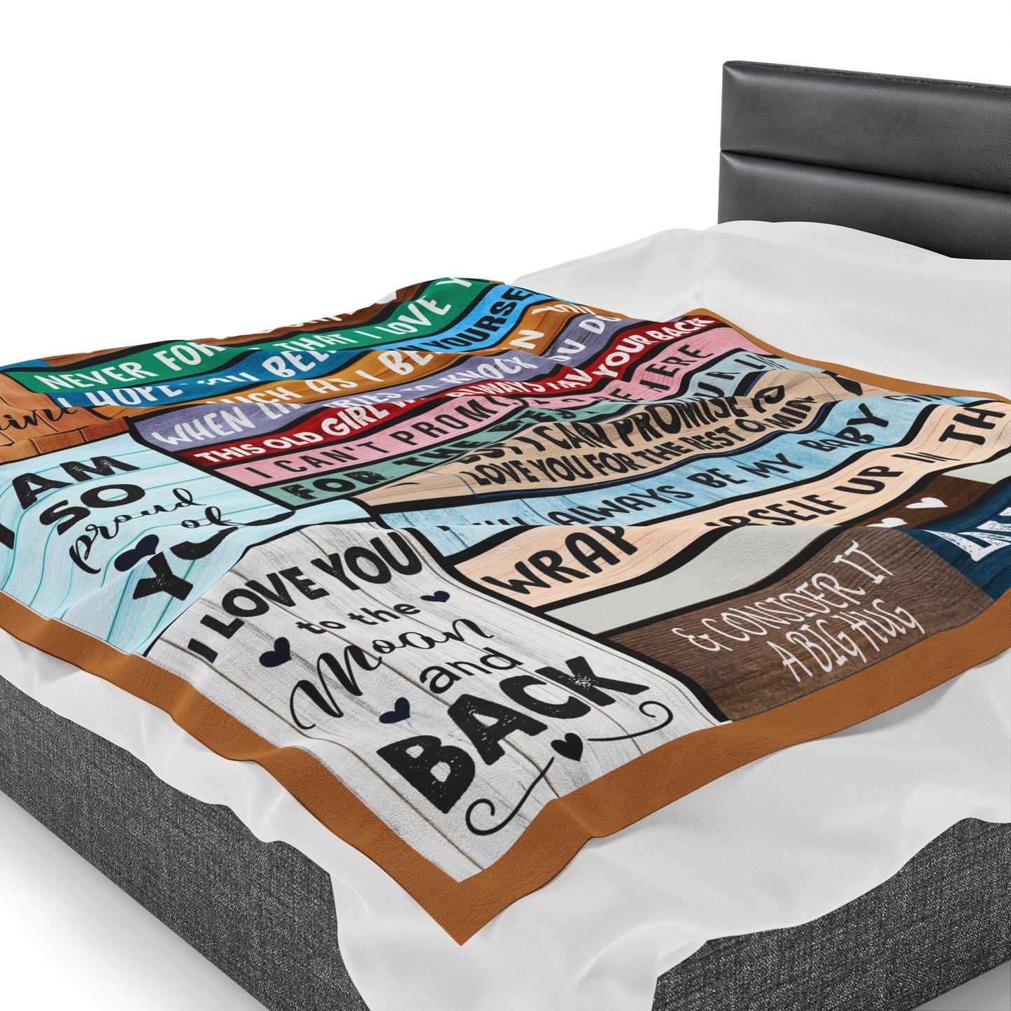 Velveteen Plush Blanket: Dear Daughter, Never forget that I love you.