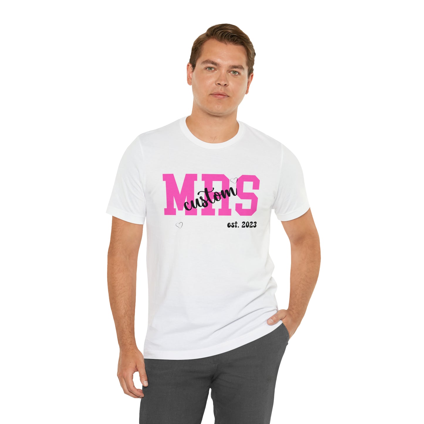 Personalized Future Mrs, Shirt with Customized Last Name for New Bride, Personalized Wedding T-Shirt for Bride, Bachelorette party t-shirt