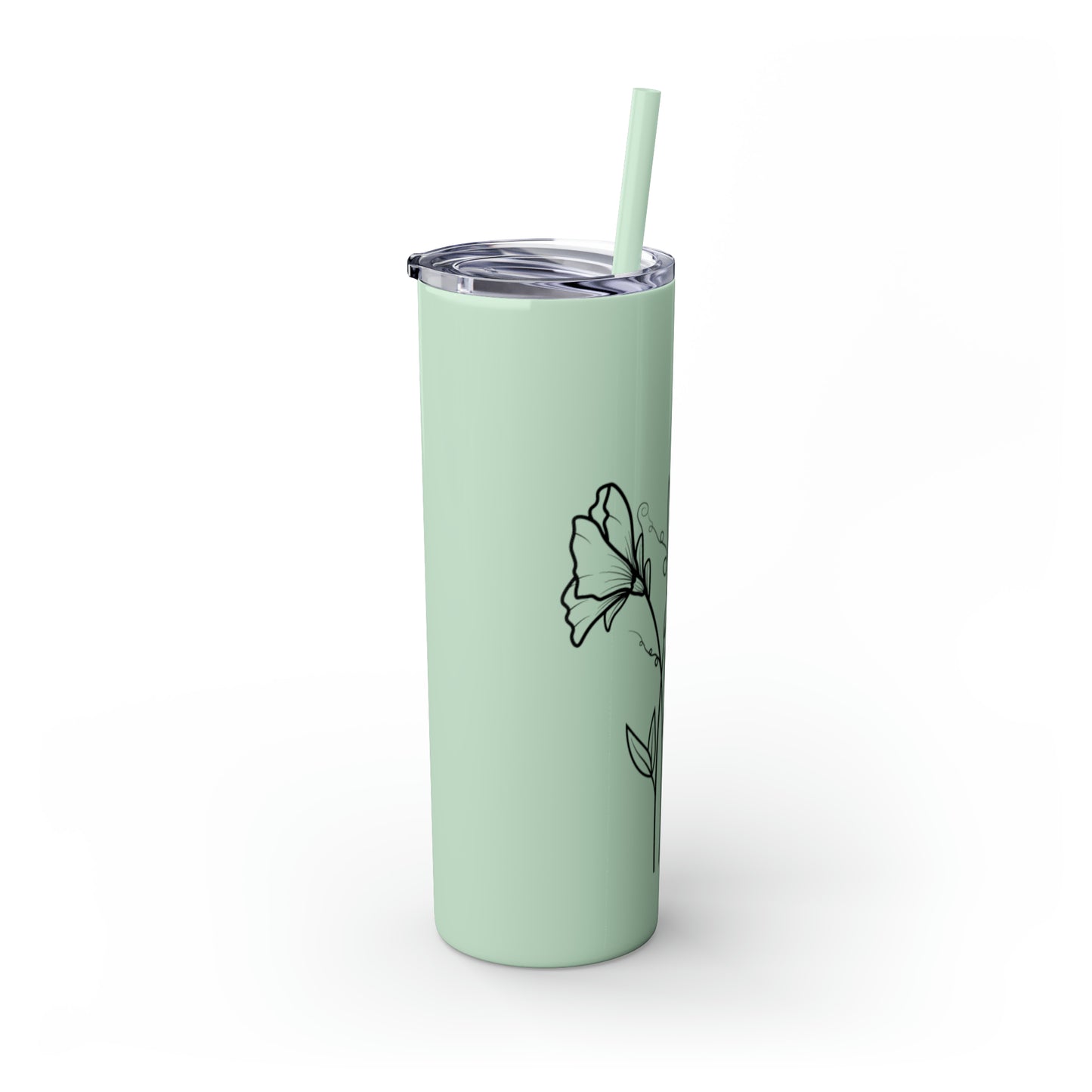 Personalized Skinny Tumbler with Straw, 20oz