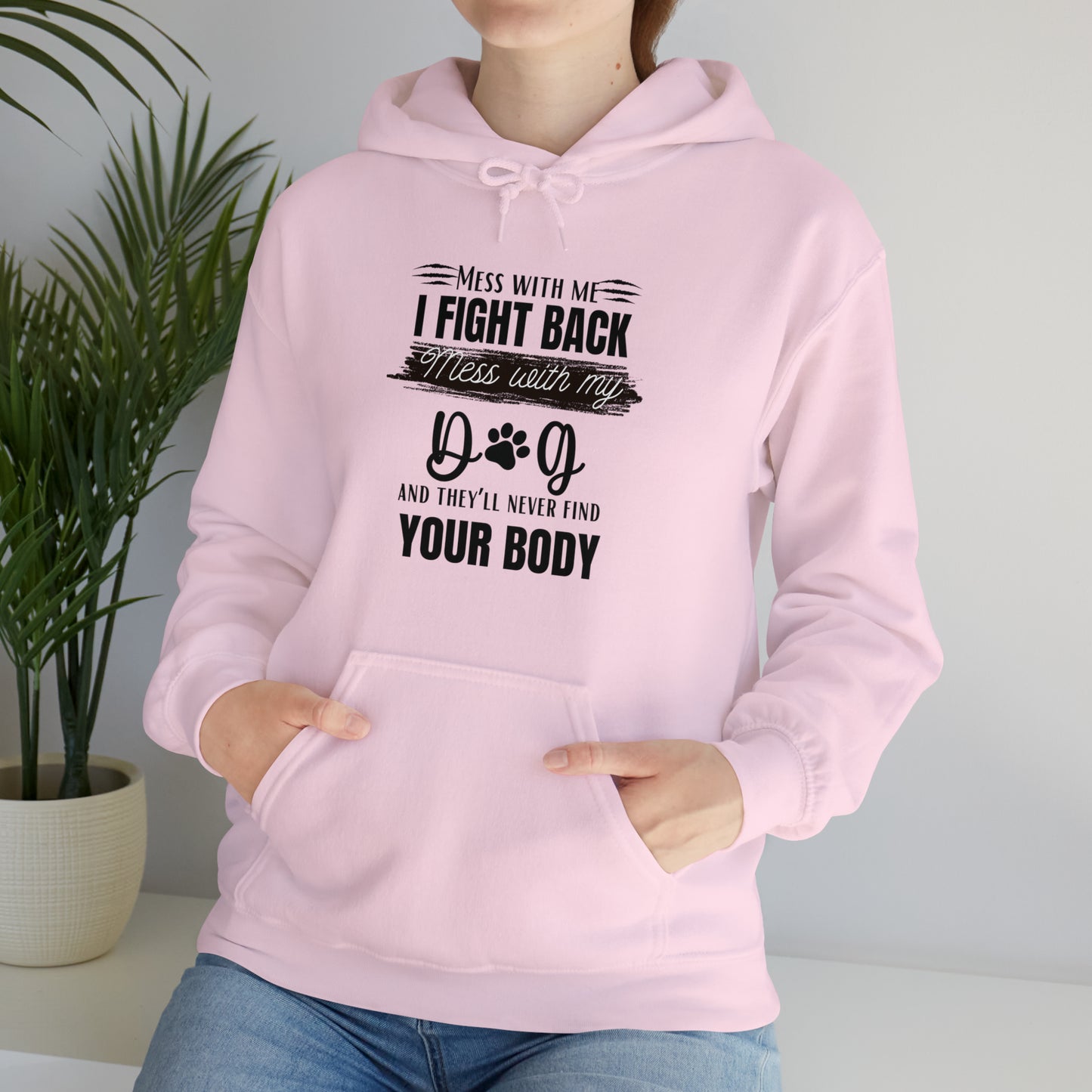 Do not Mess with my Dog :Unisex Heavy Blend™ Hooded Sweatshirt