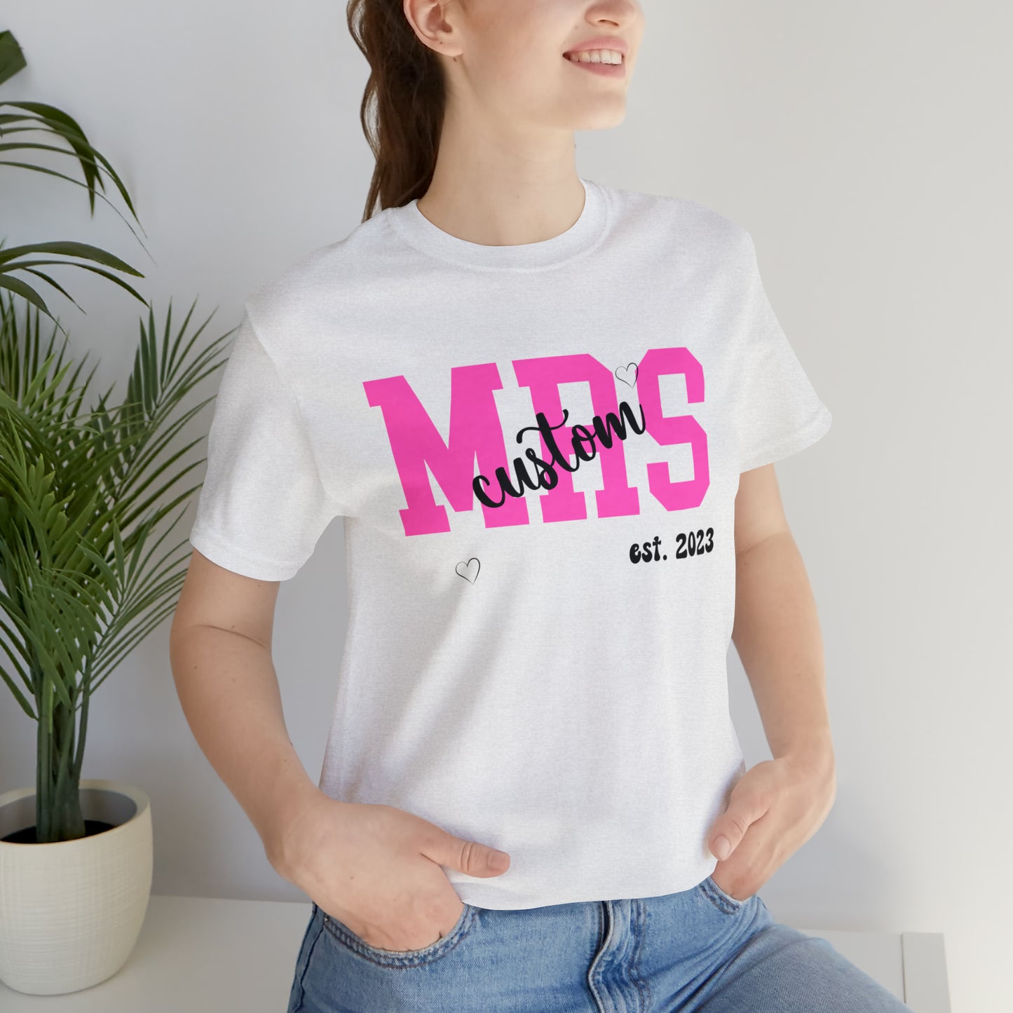 Personalized Future Mrs, Shirt with Customized Last Name for New Bride, Personalized Wedding T-Shirt for Bride, Bachelorette party t-shirt