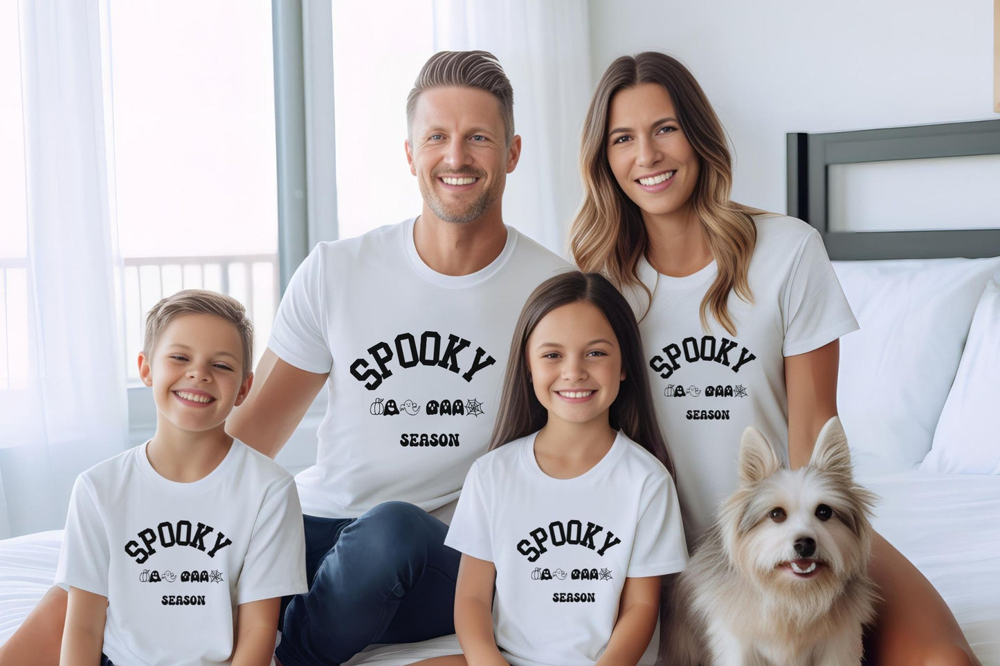 Family Halloween, Halloween Tee gift, Spooky Season, t-shirt Family shirt, Halloween Design, Halloween Fashion with Texture, Group Halloween shirt Unisex Sleeve Tee