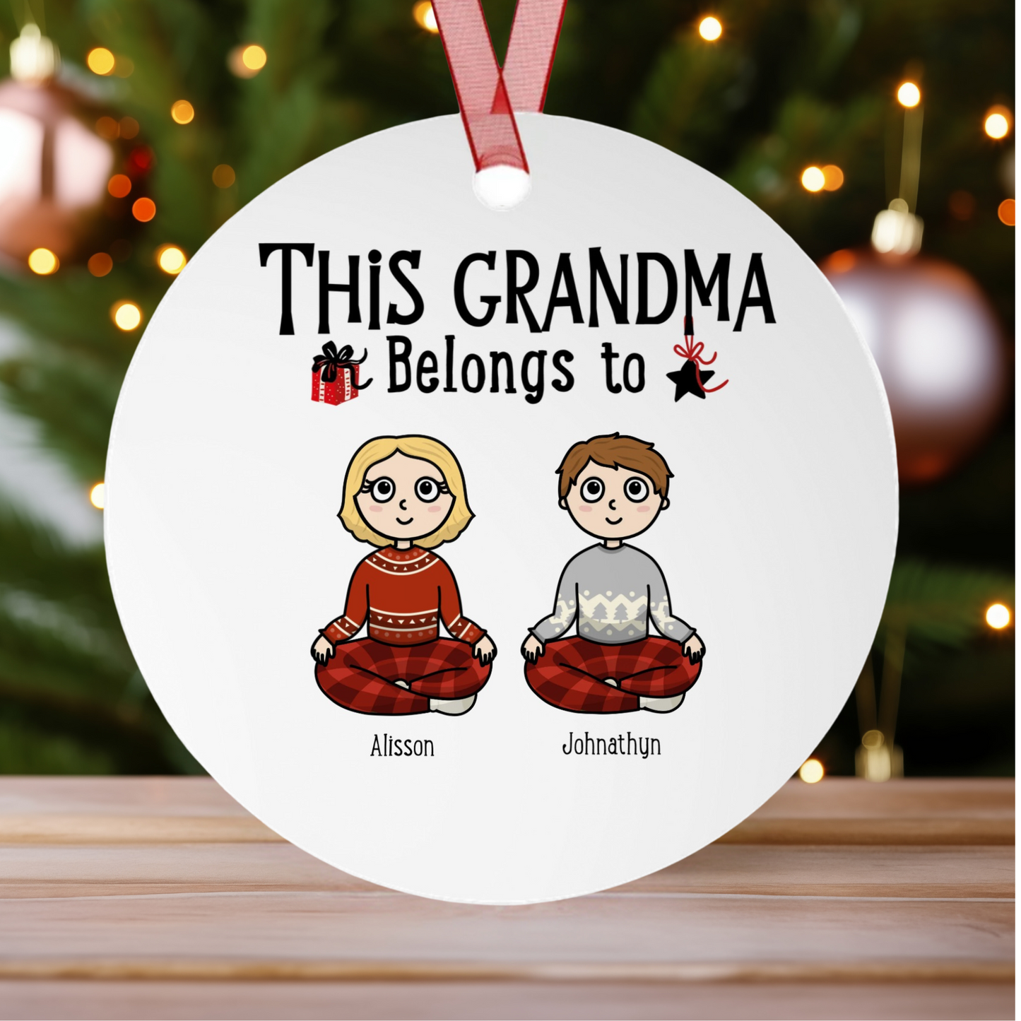 This Grandma Belongs to--- | Metal Ornaments | Personalize