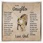 To My Daughter | This Old Lion will Always have your back | Love Knot Necklace.