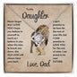 To My Daughter | This Old Lion will Always have your back | Love Knot Necklace.