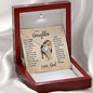 To My Daughter | This Old Lion will Always have your back | Love Knot Necklace.