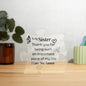 To My Sister, I Love you. Acrylic Puzzle Plaque
