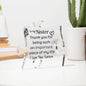 To My Sister, I Love you. Acrylic Puzzle Plaque