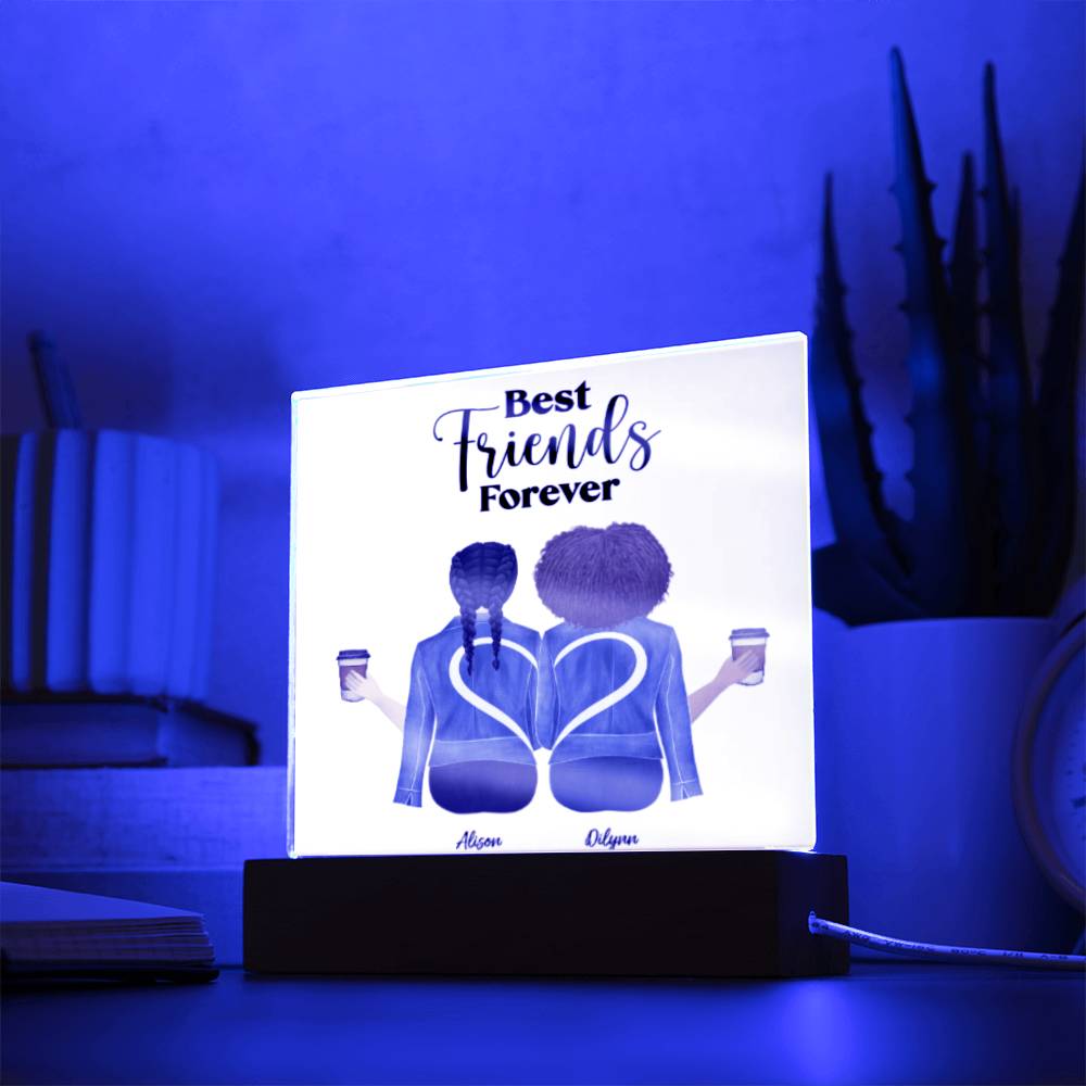 Best Friends Forever | Acrylic Plaque (Sqaure) | Personalize