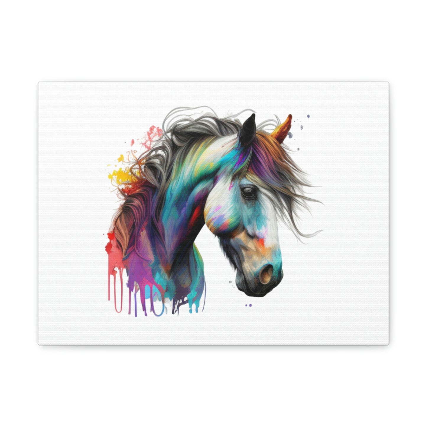 Canvas Gallery Wraps: Horse Painting Canvas