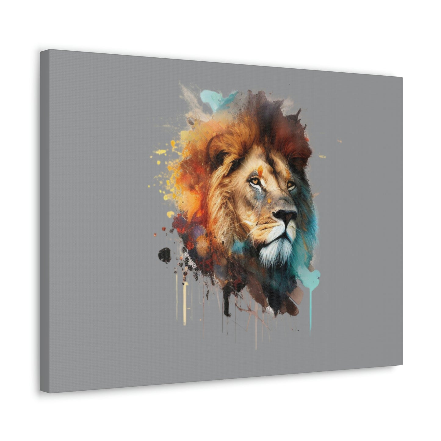 Canvas Gallery Wraps: Lion Face Painting.