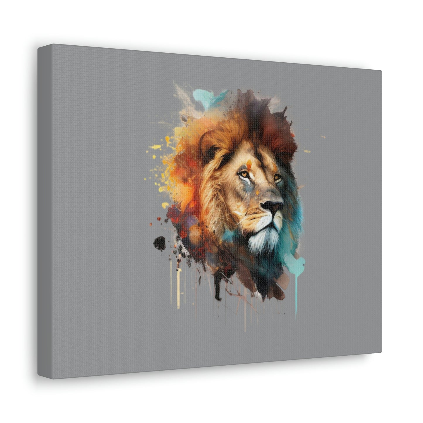 Canvas Gallery Wraps: Lion Face Painting.
