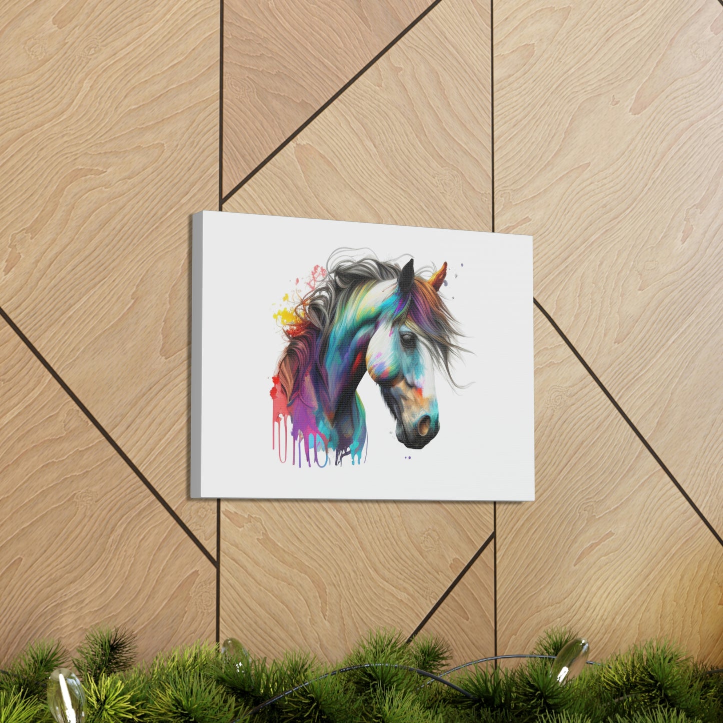 Canvas Gallery Wraps: Horse Painting Canvas
