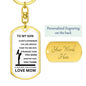 To Son, Love Mom (Dog Tag)