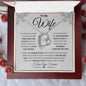 To My Wife. I Love You. Grey