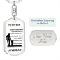 To Son, Love Dad (Dog Tag)
