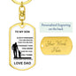 To Son, Love Dad (Dog Tag)
