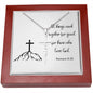All things work for good. Faith Necklace
