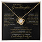 To My Granddaughter - Always With You | 14k Gold & Stainless Steel Necklace Gift Bundle