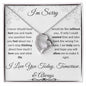 I'M SORRY. Forever Love Necklace.