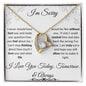 I'M SORRY. Forever Love Necklace.