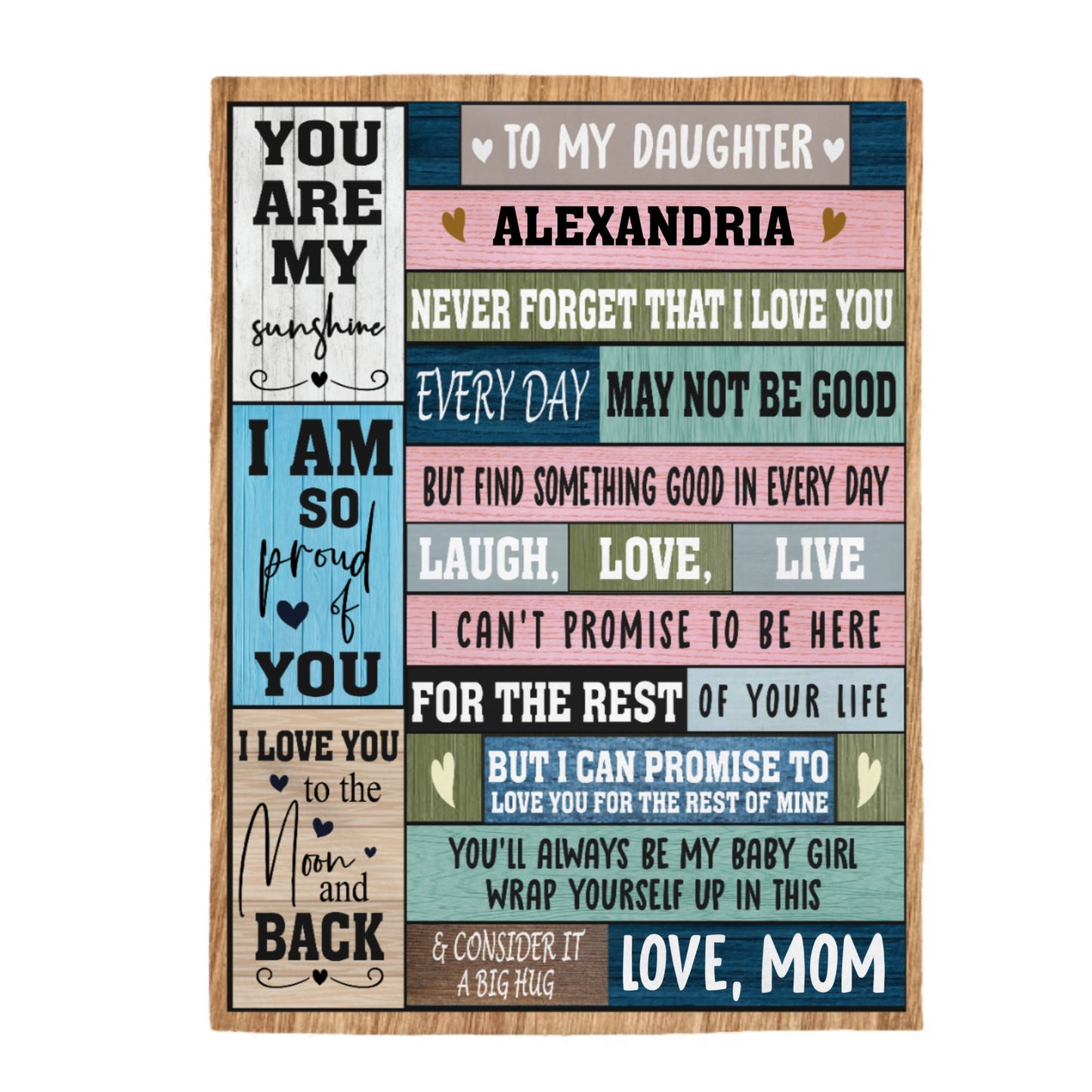 You Are My Sunshine | Velveteen Plush Blanket | Personalize