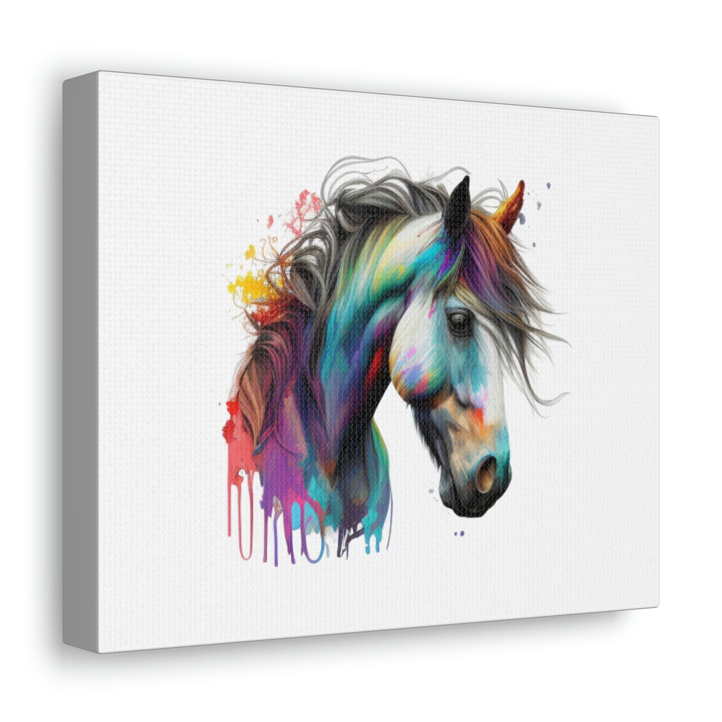 Canvas Gallery Wraps: Horse Painting Canvas