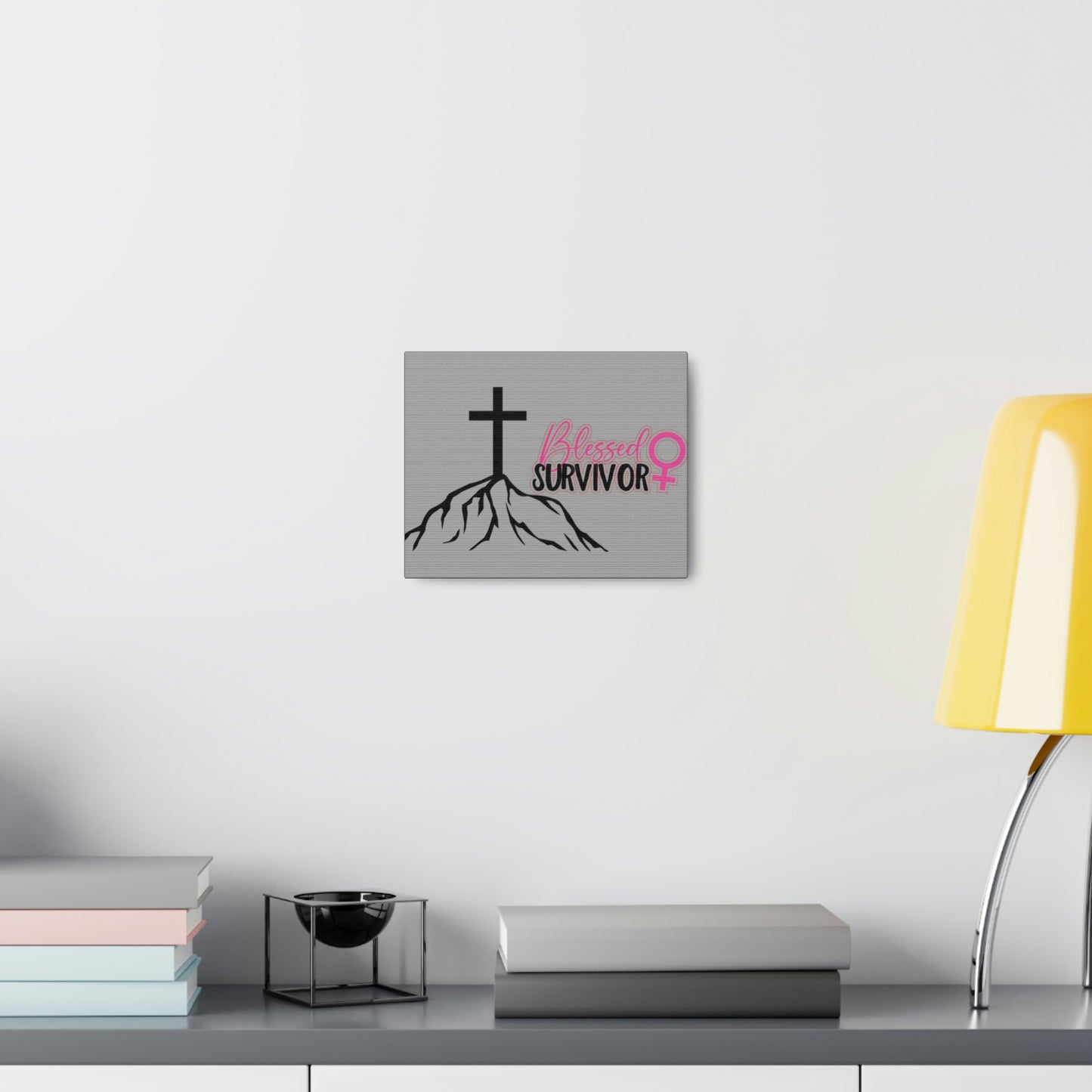 Blessed Survivor. Canvas for Breast Cancer Survivors