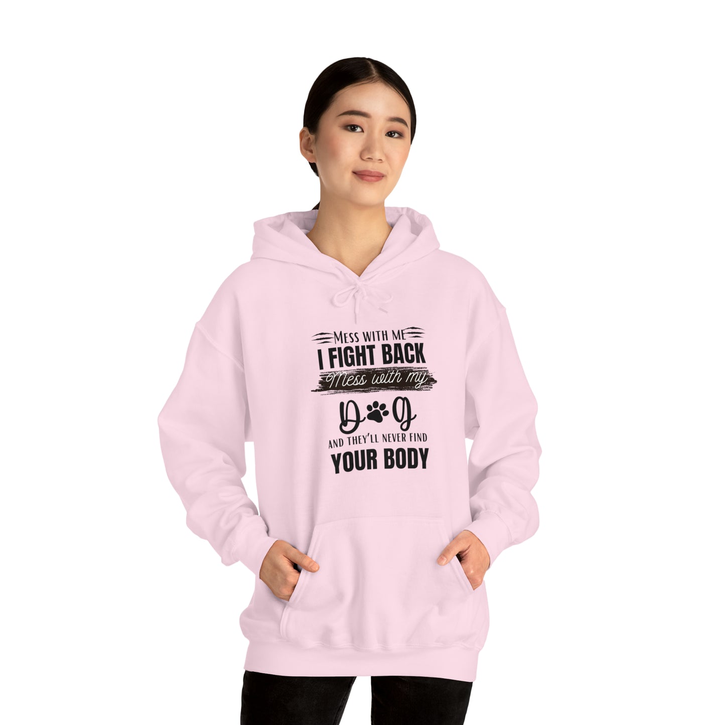 Do not Mess with my Dog :Unisex Heavy Blend™ Hooded Sweatshirt