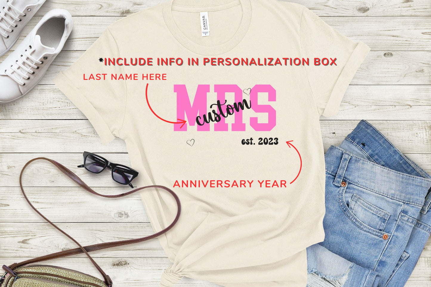 Personalized Future Mrs, Shirt with Customized Last Name for New Bride, Personalized Wedding T-Shirt for Bride, Bachelorette party t-shirt