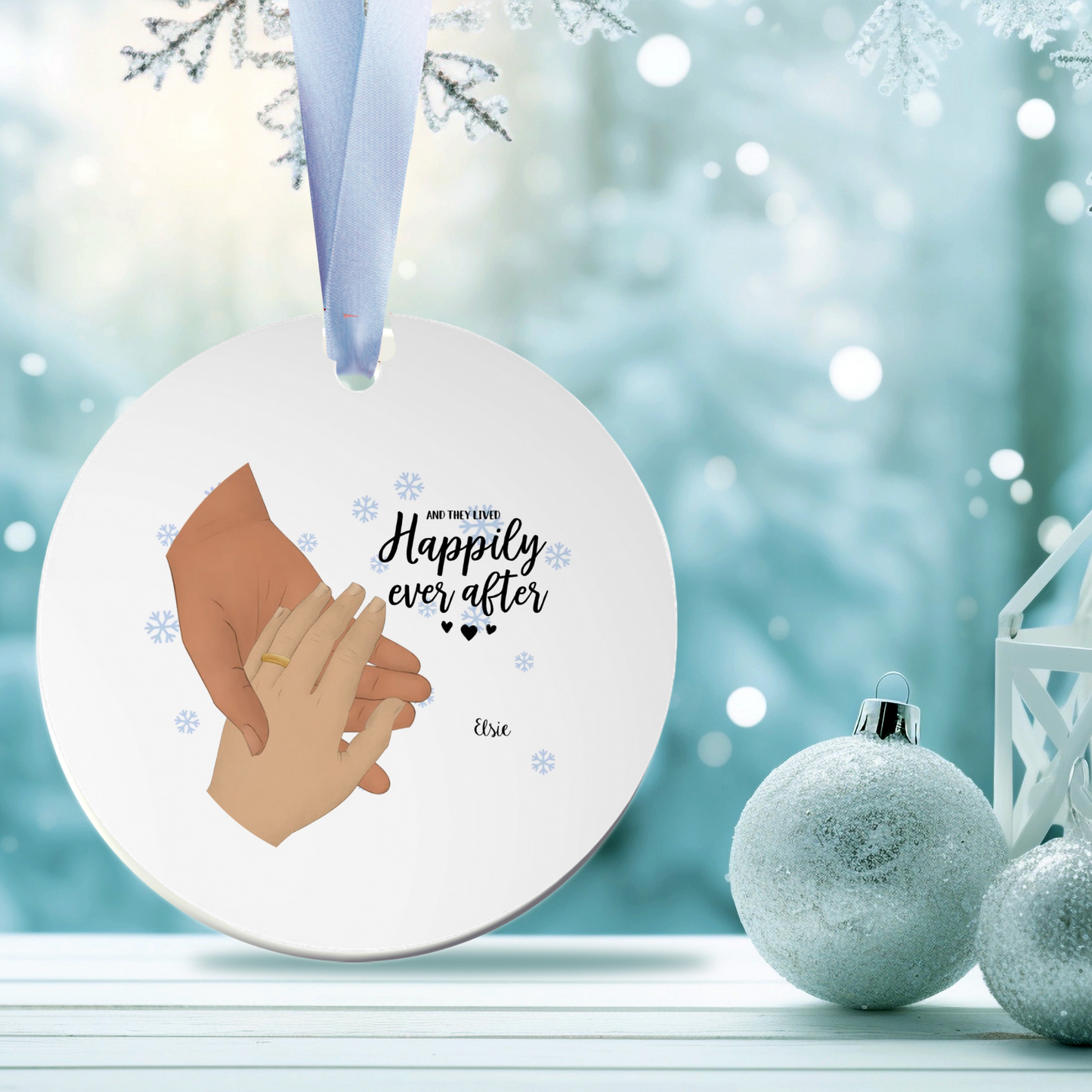 Happily Ever After | SUBORNC Ornament (Circle) | Personalize
