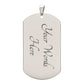 TO MY SON| I HOPE YOU BELIEVE IN YOURSELF AS MUCH AS I DO| DOG TAG MILITARY CHAIN