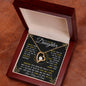 [ ALMOST SOLD OUT] To My Daughter, Love Mom & Dad - Always keep me in your heart (Black&Gold) | Forever Love Neckless