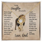 To My Daughter|  Personalized Message | This Old Lion will Always have your back | Love Knot Necklace.