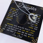 [ ALMOST SOLD OUT] To My Daughter, Love Dad- Always keep me in your heart (Black&Gold) | Forever Love Neckless