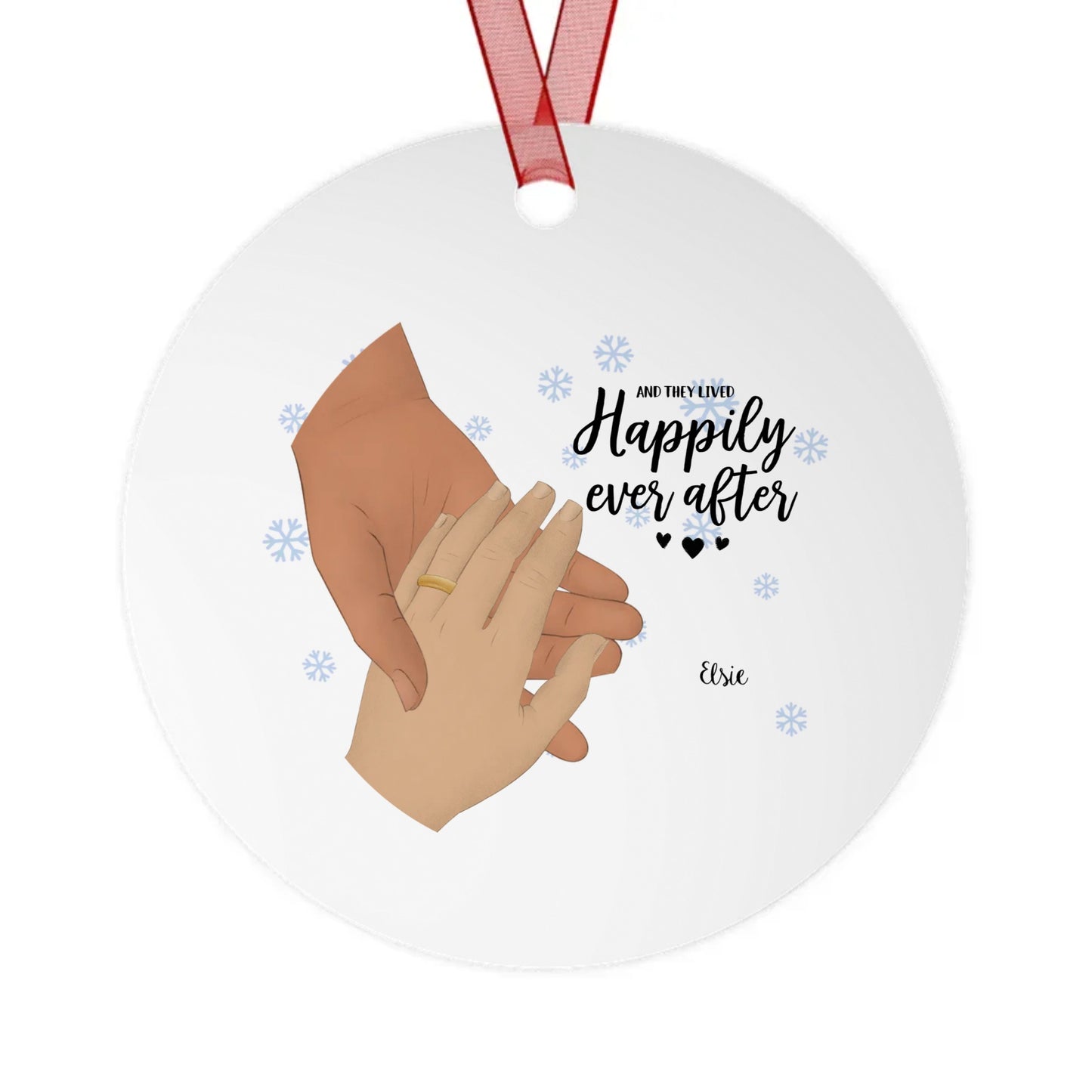Happily Ever After | Metal Ornaments | Personalize