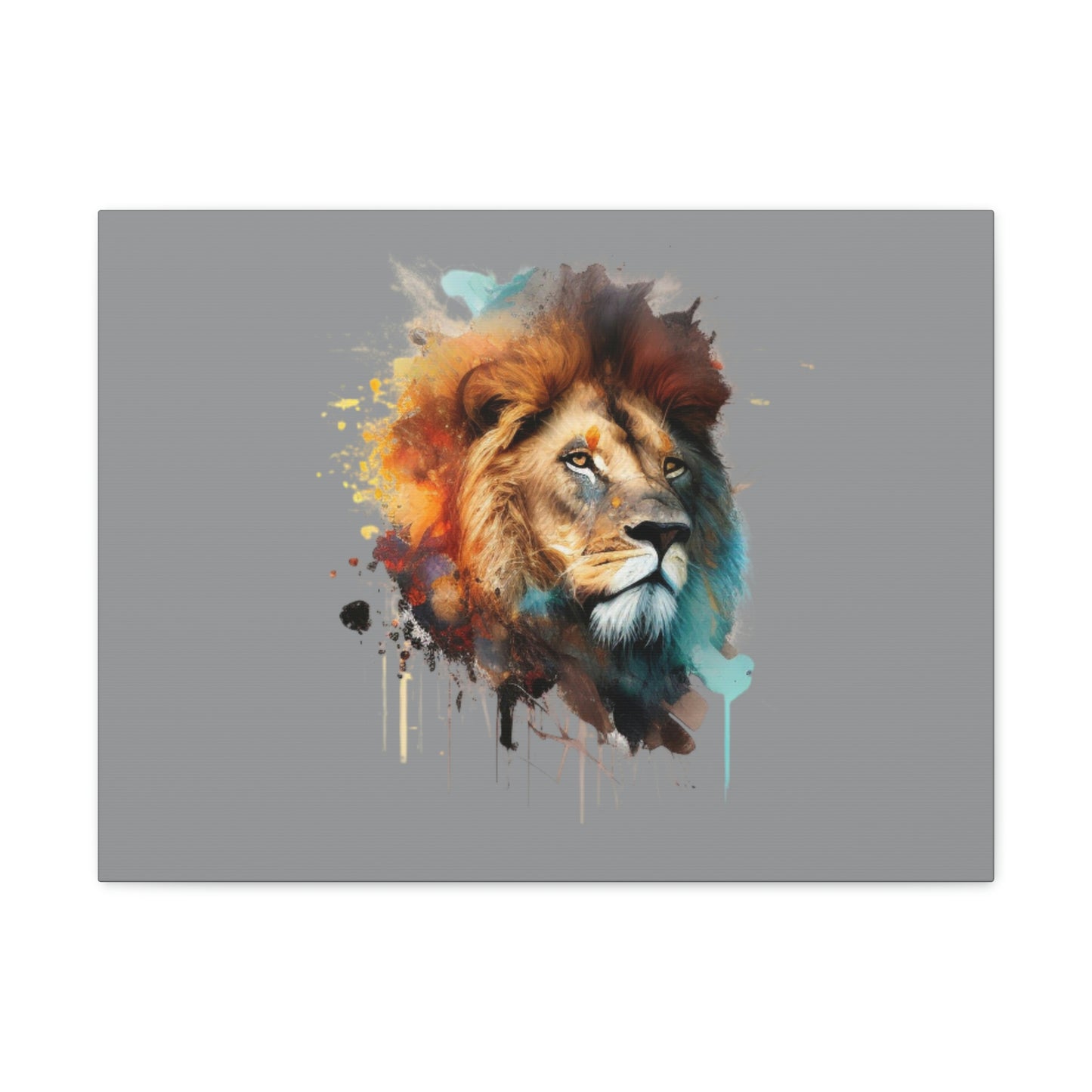 Canvas Gallery Wraps: Lion Face Painting.