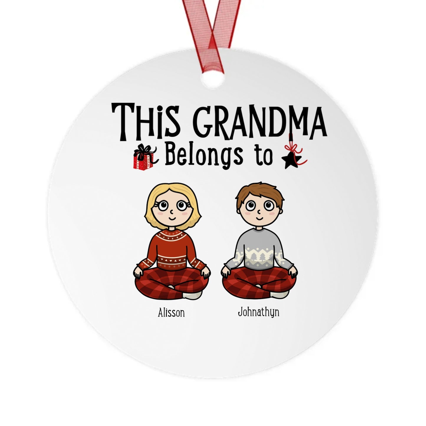 This Grandma Belongs to--- | Metal Ornaments | Personalize