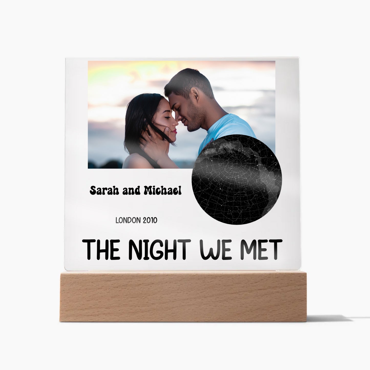 THE NIGHT WE MET | Acrylics Plaque (Square) | Personalize