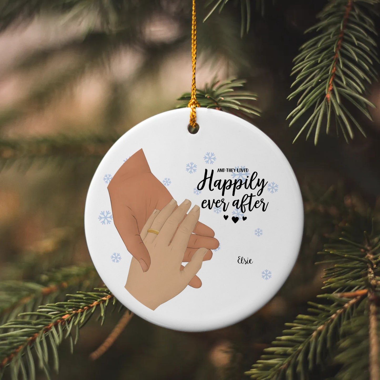 Happily Ever After | SUBORNC Ornament (Circle) | Personalize
