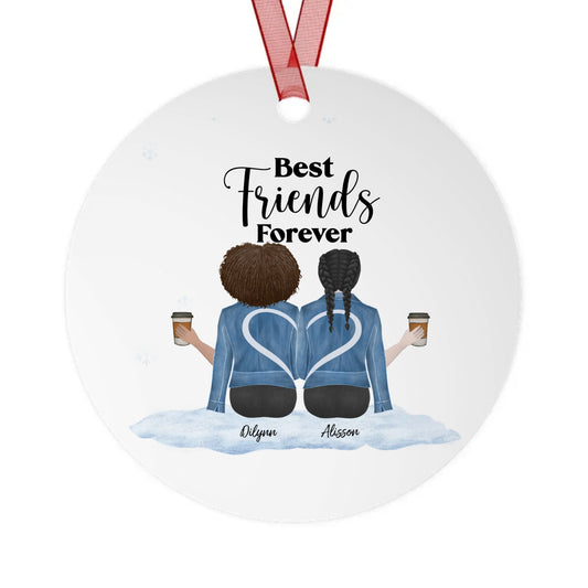 Best Friends Forever | Metal Ornaments | Personalize