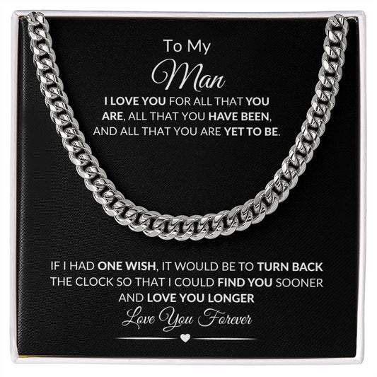 T0 My Man: Cuban Link Chain