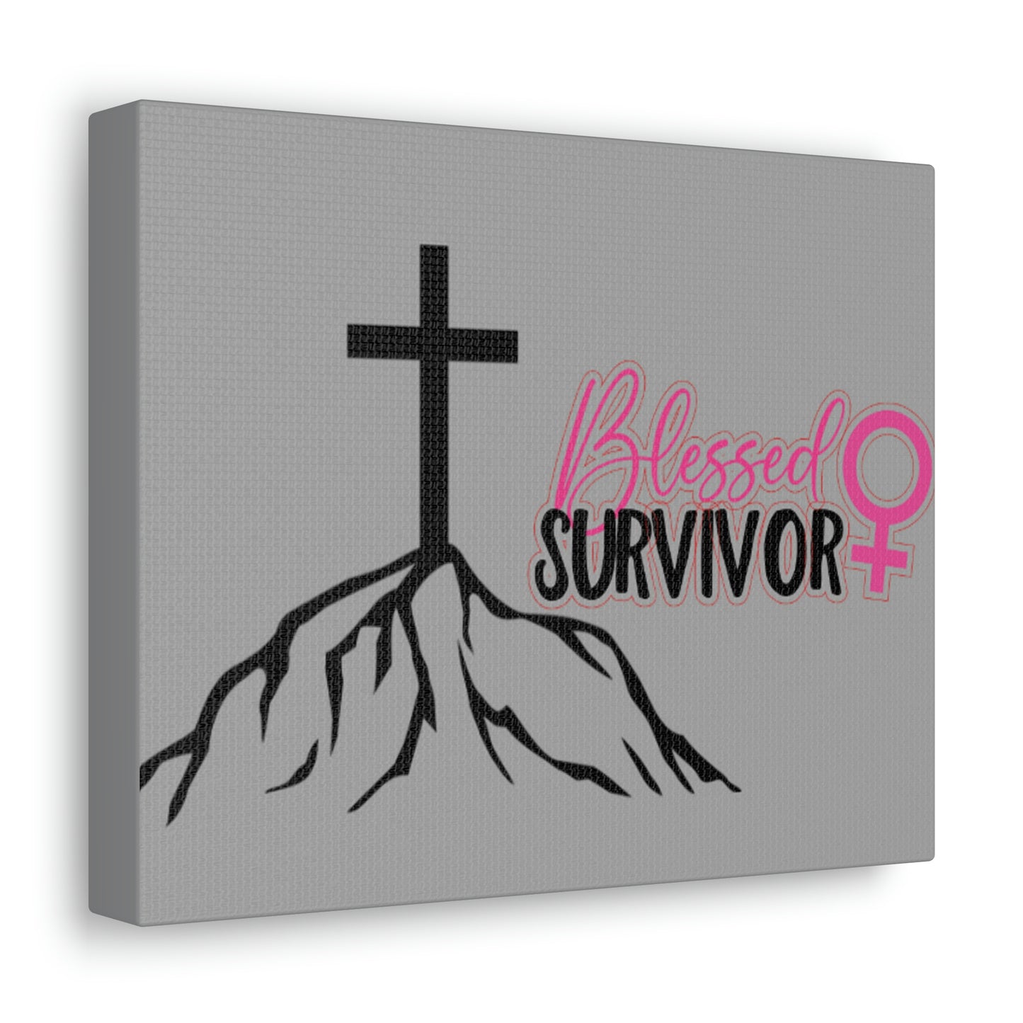 Blessed Survivor. Canvas for Breast Cancer Survivors